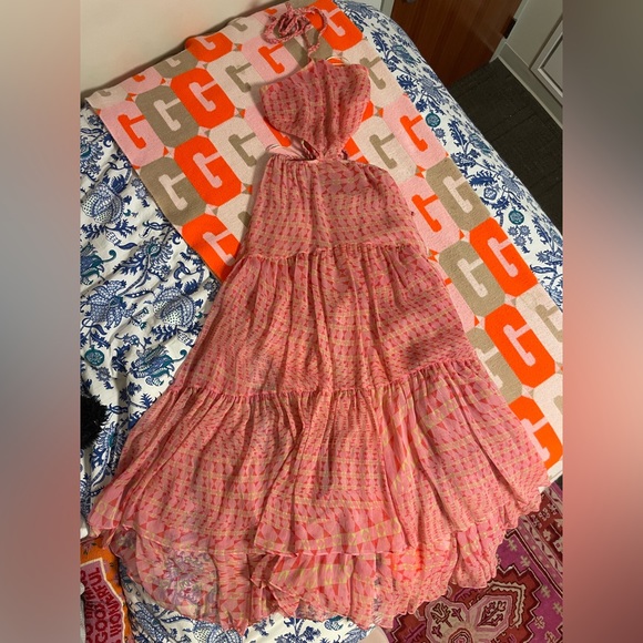 MISA Los Angeles Dalia Cutout Halter Maxi Dress - Picture 4 of 7